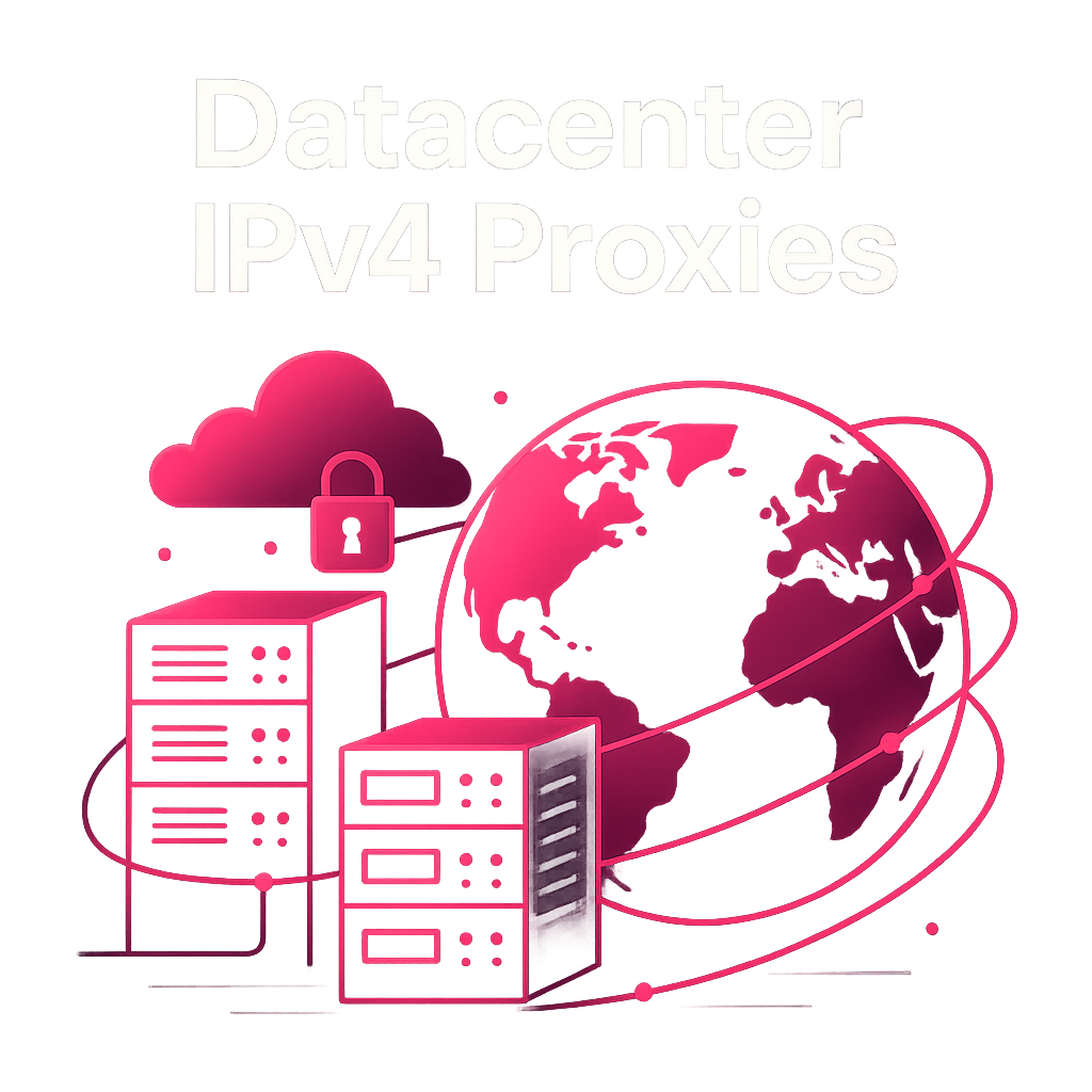 Illustration of global Datacenter IPv4 proxy network