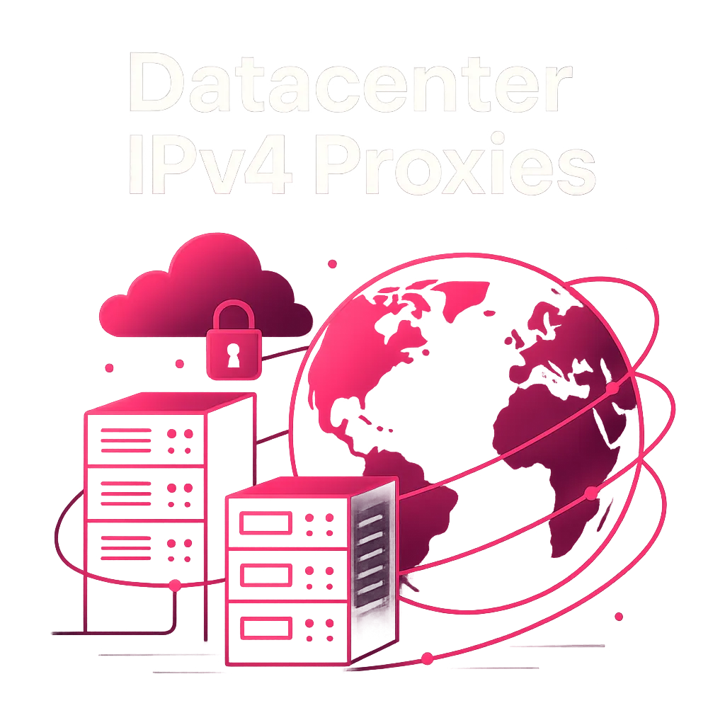 Illustration of global Datacenter IPv4 proxy network