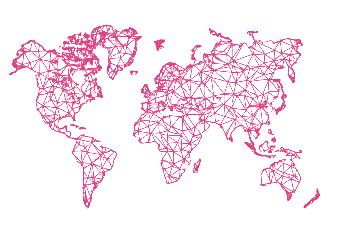 World map showing global coverage of Flamingo's residential proxy network
